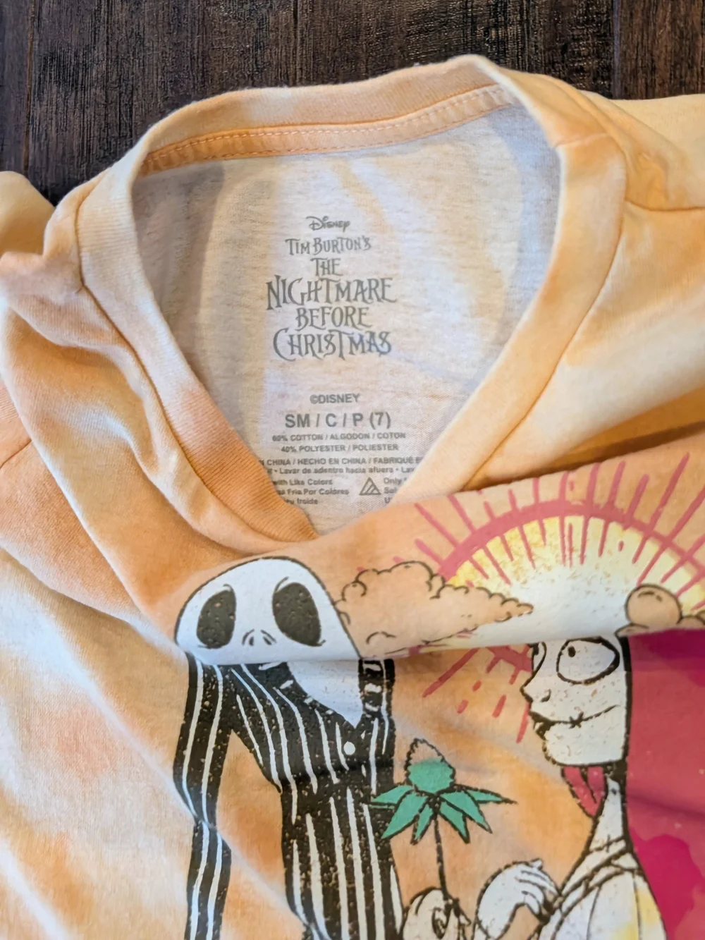 Disney Nightmare Before Christmas Girls Set: 2 Teess, Zip Hoodie, & Pullover 7/8